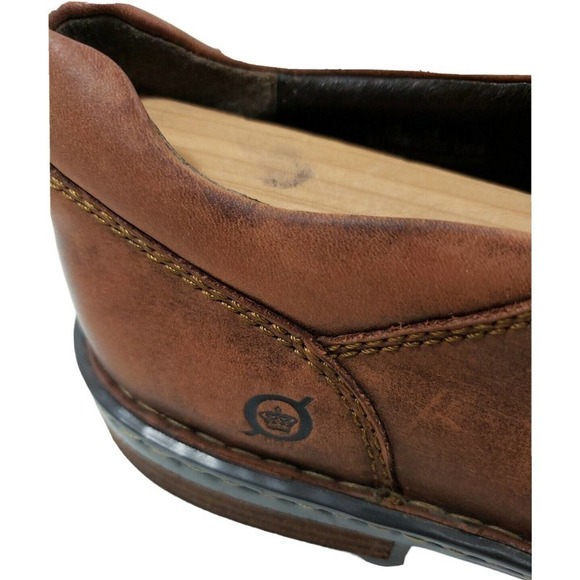 Born Hand Crafted Footwear Loafers Slip On Men Brown Leather10/44 M/W M9560 CKF9 - Picture 2 of 16